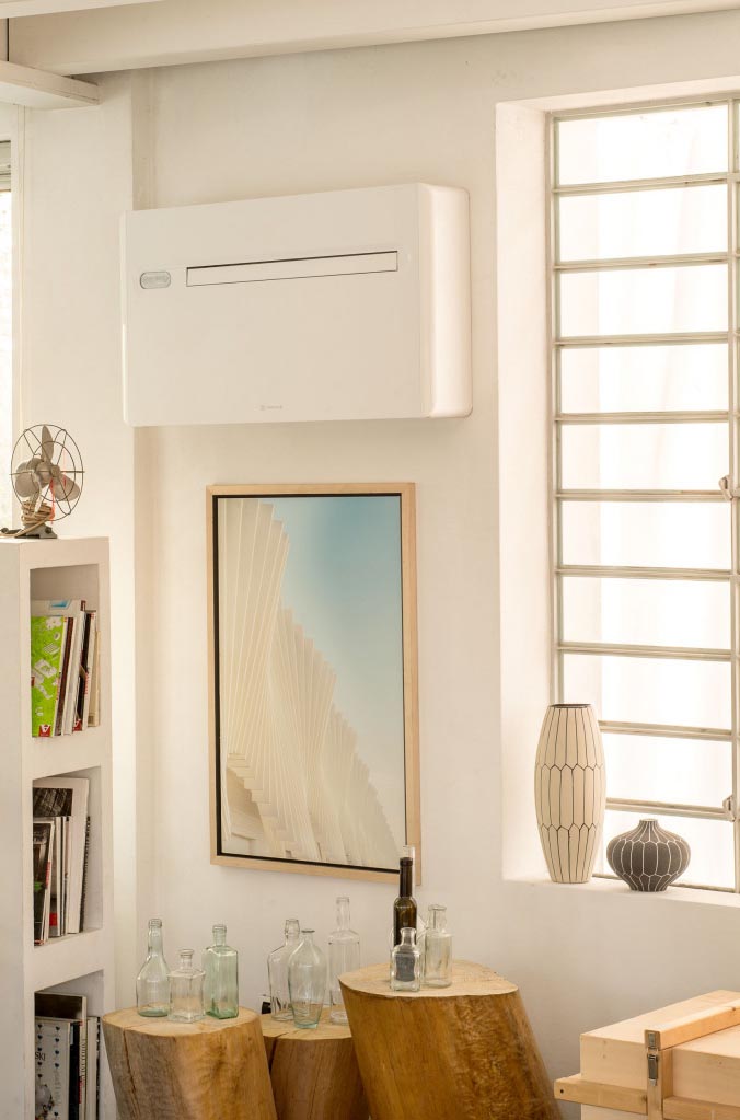 Airconditioning zonder afvloerslang